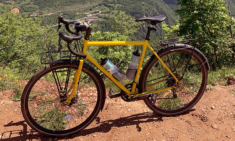 Gravel bike yellow